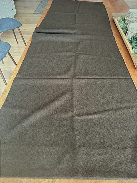 Anichini Brown Wool Queen Bed Skirt