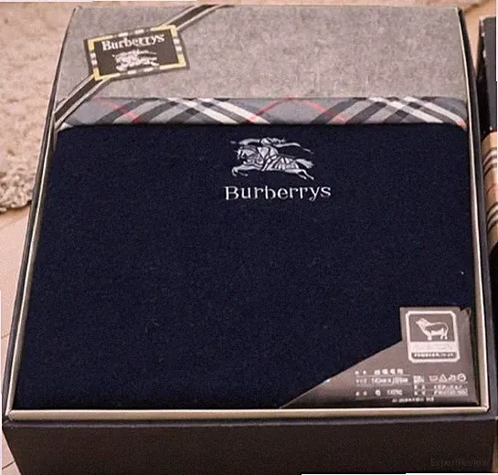 Burberry Wool Blanket Gray Bedspread 140x240cm Japan Bedding