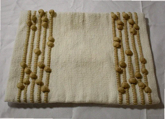 Coterie Brooklyn Adults' Faryll Lumbar Wool Pillow Case AC2 Beige Size: 14"x20"