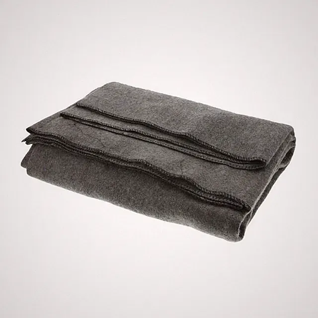 Disaster Relief Wool Blanket 60” x 80” - Gray - New
