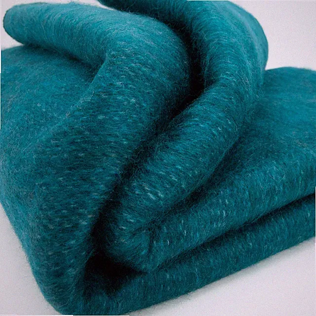 DOUBLE DENSITY ALPACA WOOL BLANKET THROW | QUEEN SIZE | SOFT & WARM – DEEP TEAL