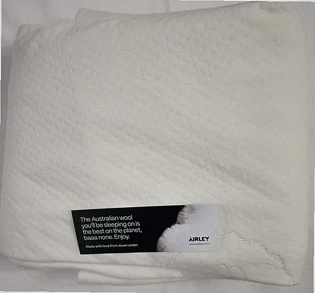 New, Full AIRLEY Wool Jacquard Waterproof Mattress Protector.