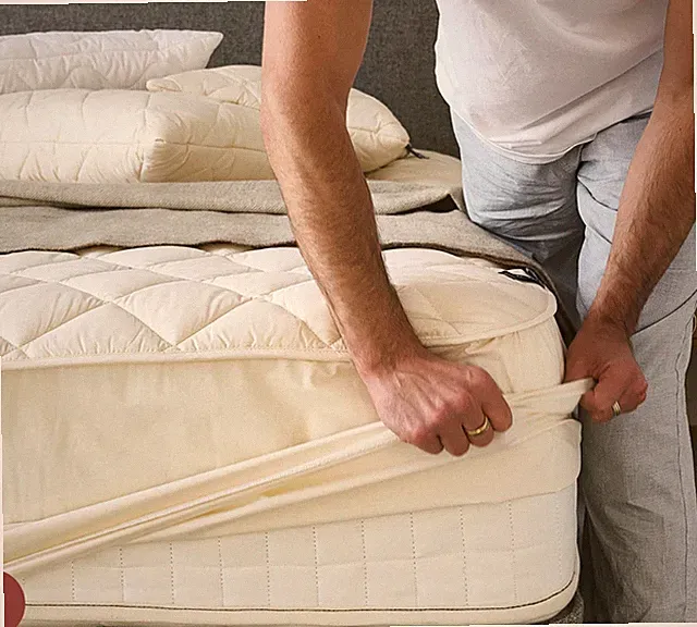 NEW Woolroom Deluxe Washable Wool Waterproof Mattress Protector California King