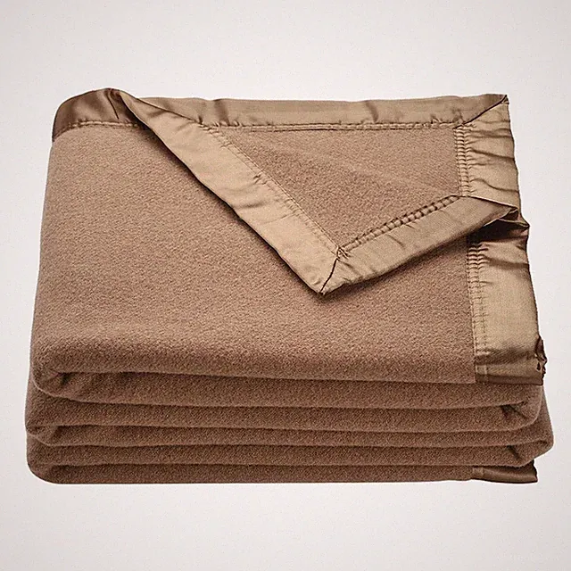 OakRidge Heirloom Merino Wool Blanket – 100% Australian Full/Queen, Tan