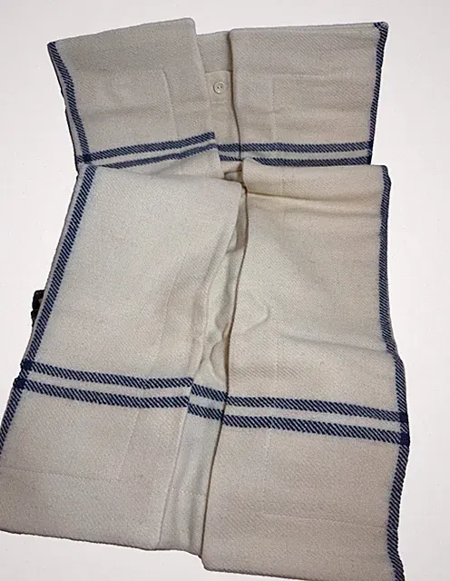 One Ralph Lauren Newburgh Blue and Cream Plaid Euro Sham, 100% Wool 26" x 26"