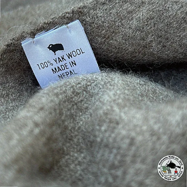 Pure Yak Wool, Cover " Asura " Handmade From Nepal, Bedspread, Blanket
