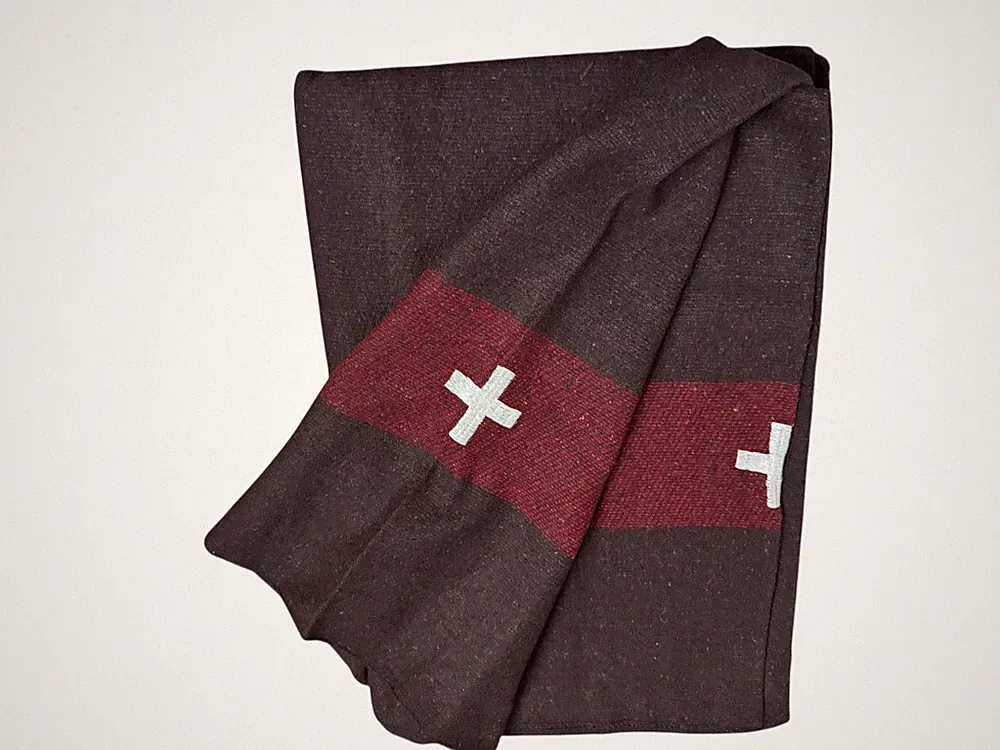 Swiss Style Army Wool Blanket - 60 x 84 inches