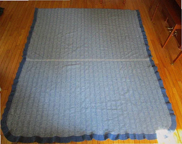 Vintage Full Faribo Woolen Mills Blanket Bedspread Faribault Wool