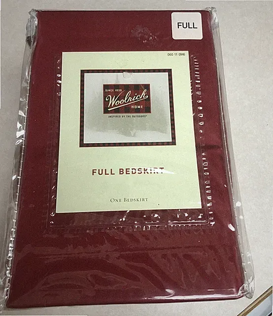 woolrich bed skirt Full Size New