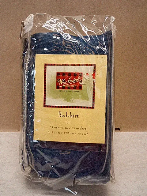 Woolrich Full Bed Skirt Jean 54" X 75" X 15" Deep