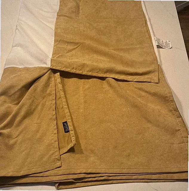 Woolrich Home Twin Bedskirt 39 in x 75 in x 15 in Drop.Box Pleated Camel Color