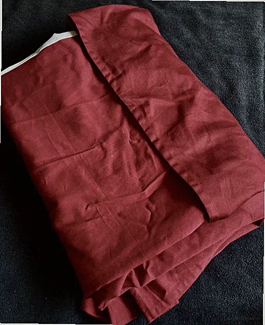 WOOLRICH Twin Bedskirt Cranberry Red