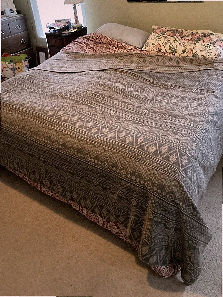 Woolrich Wool Jacquard Cabin Lodge Bedding Farmhouse Ranch Bedspread Coverlet